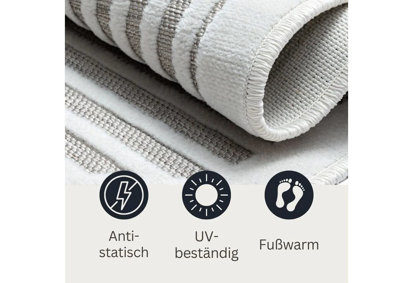 Wohnando Outdoor-Teppich Audrey Grau 200x140 cm - Bild 5