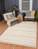 Wohnando Outdoor-Teppich Carrie Beige Boho-Stil Kunstfaser Bild 1