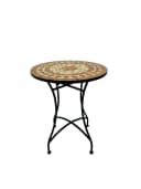 Wohnando Bistroset 3-tlg. Schwarz Terracotta Mosaik Metall Bild 4