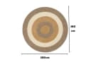 Wohnando Teppich Jute Balance Rund 100cm Handgewebt Boho Bild 3