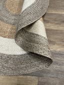 Wohnando Teppich Jute Balance Rund 100cm Handgewebt Boho Bild 5
