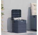 furnicato Gartenbox 90 L Anthrazit Kunststoff Holz-Optik Bild 1