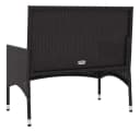 furnicato Gartenbank 2-Sitzer PE-Rattan Schwarz/Creme Bild 5
