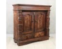 Oriental Galerie Mehrzweckschrank Braun Tribal Schnitzereien Bild 1