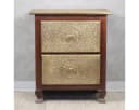 Oriental Galerie Mehrzweckschrank Indische Kommode Braun/Gold Bild 1