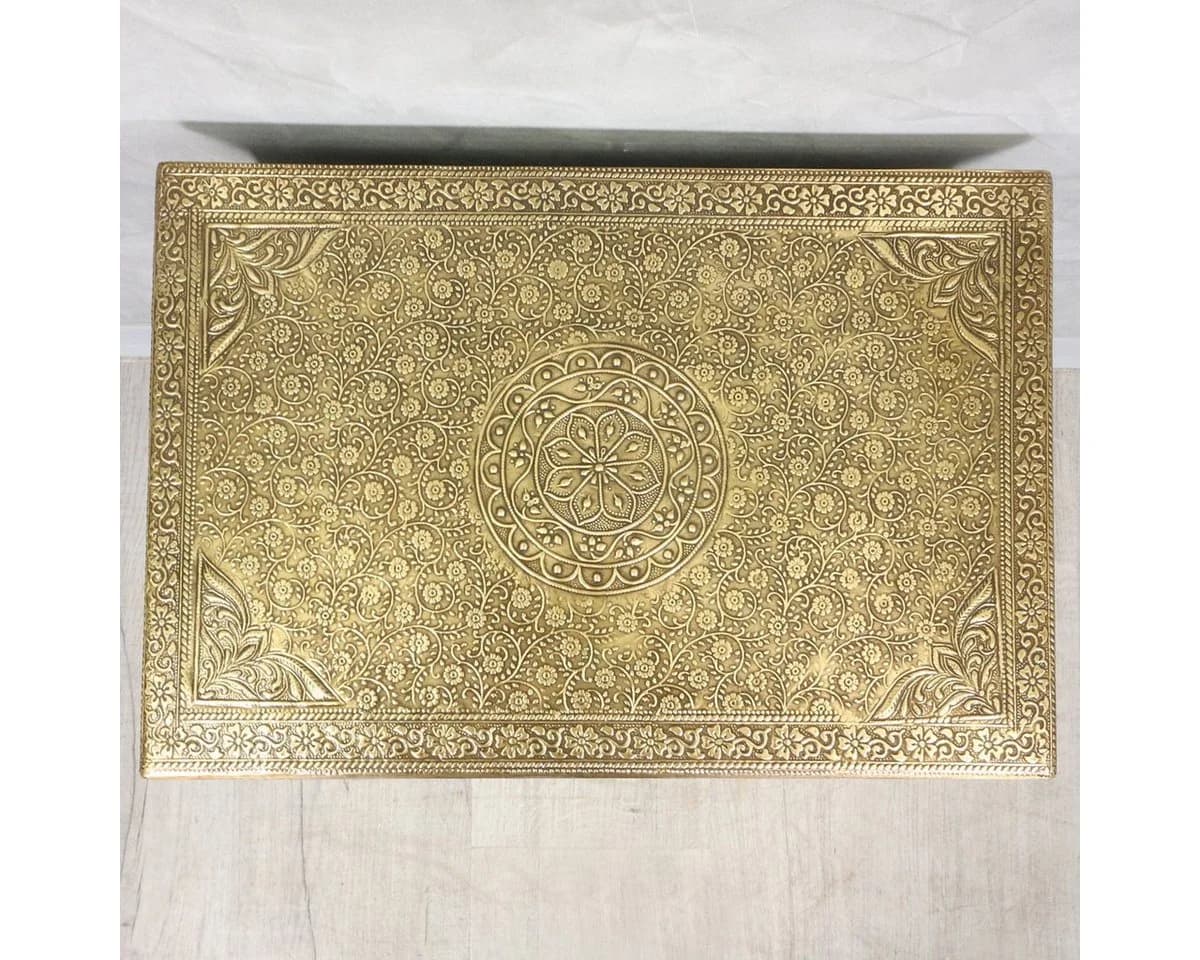 Oriental Galerie Mehrzweckschrank Indische Kommode Braun/Gold - Bild 5