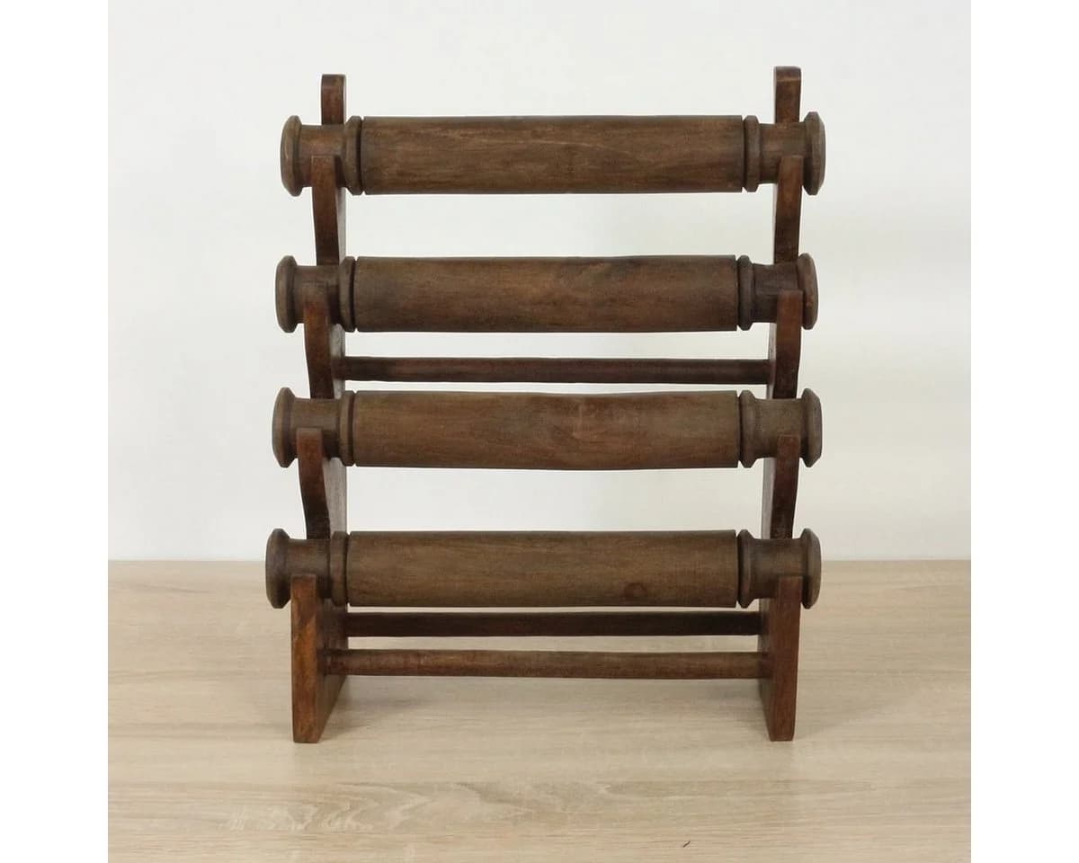 Oriental Galerie Schmuckständer 4er Dunkelbraun Holz - Bild 3