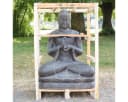 Oriental Galerie XXL Buddha Figur Lavastein Sitzend 150 cm Bild 2
