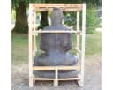 Oriental Galerie XXL Buddha Figur Lavastein Sitzend 150 cm Bild 4
