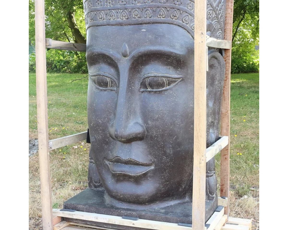 Oriental Galerie Buddha Brunnen Relief Wasserwand 150 cm