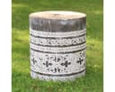 Oriental Galerie Sonnenschirmständer Holz Dunkelgrau Bild 1
