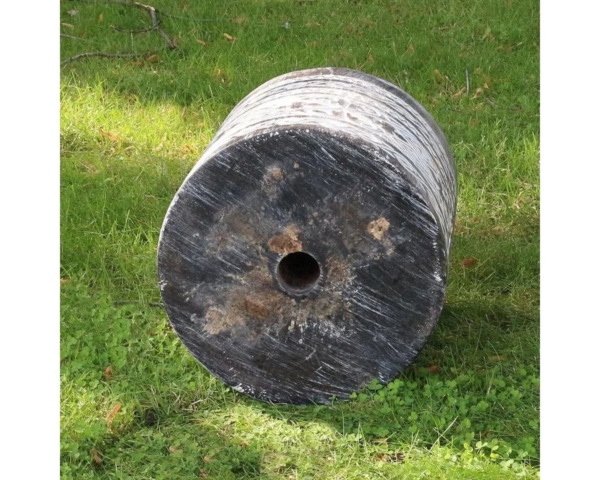 Oriental Galerie Sonnenschirmständer Holz Dunkelgrau - Bild 5