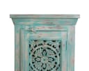 Oriental Galerie Kommode Blau Mangoholz Handgeschnitzt Bild 4