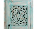 Oriental Galerie Kommode Blau Mangoholz Handgeschnitzt Bild 5
