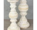 Oriental Galerie 2er Kerzenständer Set Holz Mittel Klein Model 1 Bild 3