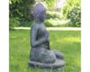 Oriental Galerie Buddha Steinfigur 60 cm Lavastein Bild 3