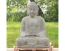 Oriental Galerie Buddha Figur Greenstone massiv 75 cm grau Bild 2