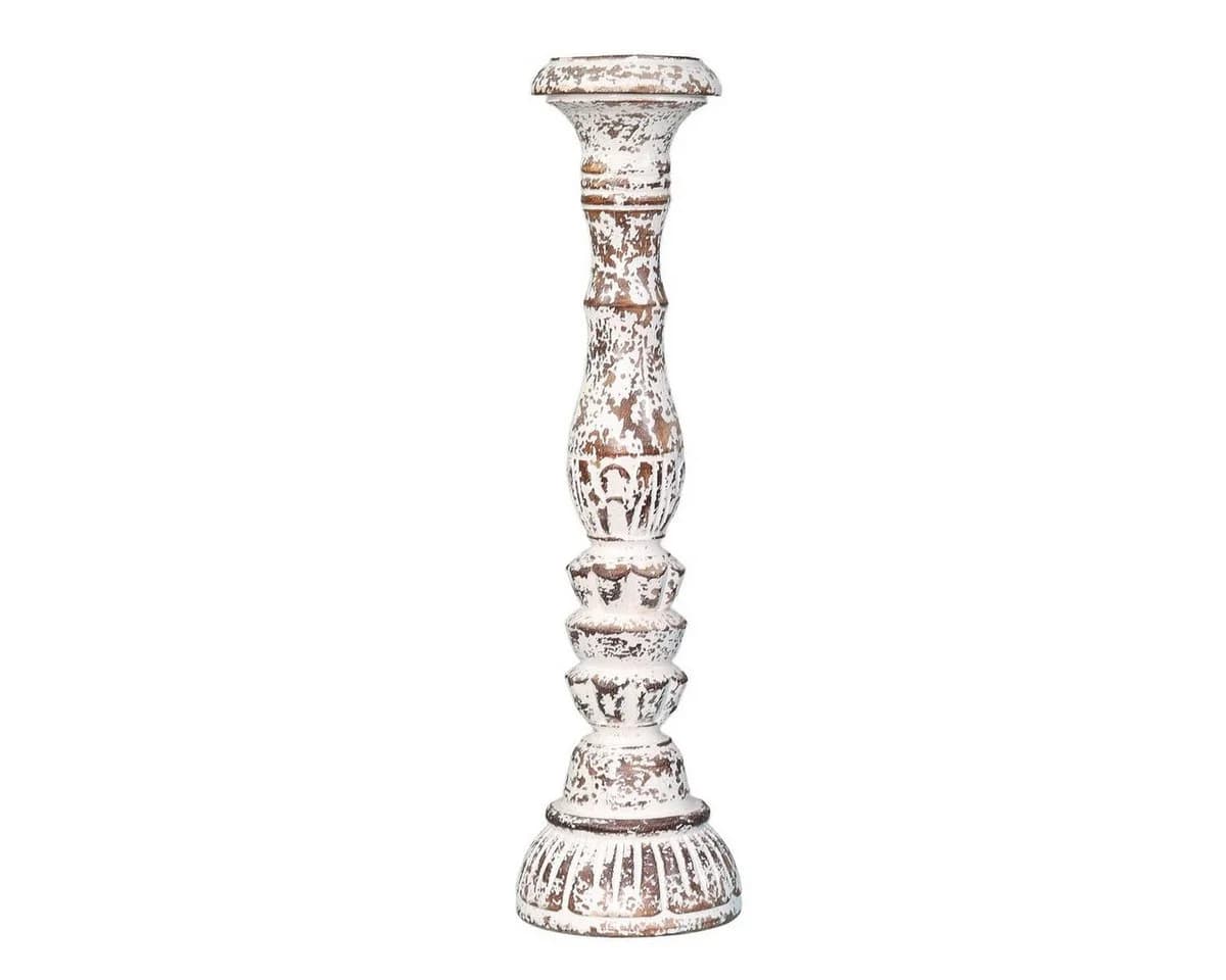 Oriental Galerie Dekofigur 2er Kerzenständer Set aus Indonesien Holz 2x Groß Model 2