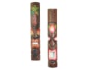 Oriental Galerie Dekofigur 2er Deko Masken Set aus Holz Tiki 100 cm Bild 2