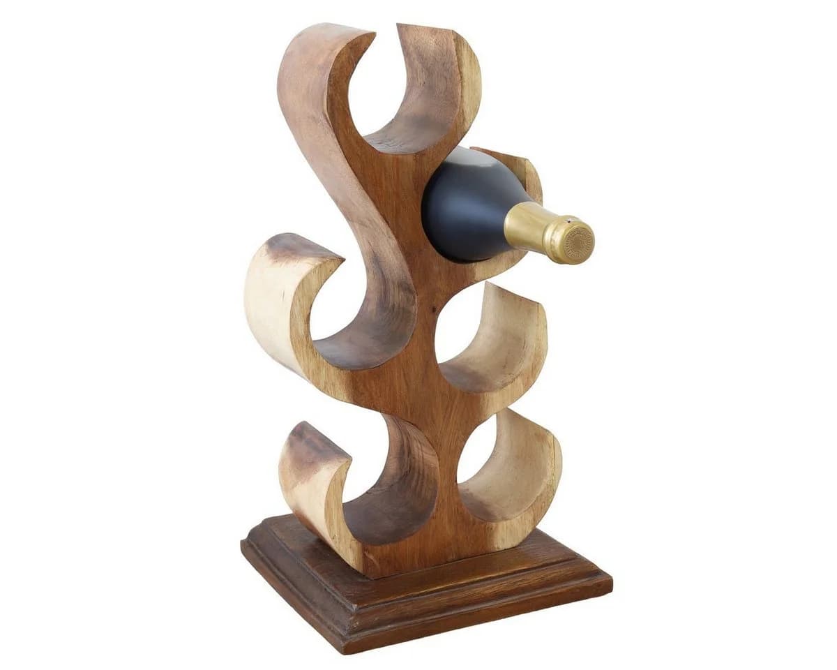 Oriental Galerie Weinhalter 6 Flaschen Modell 3 Beige Holz - Bild 3