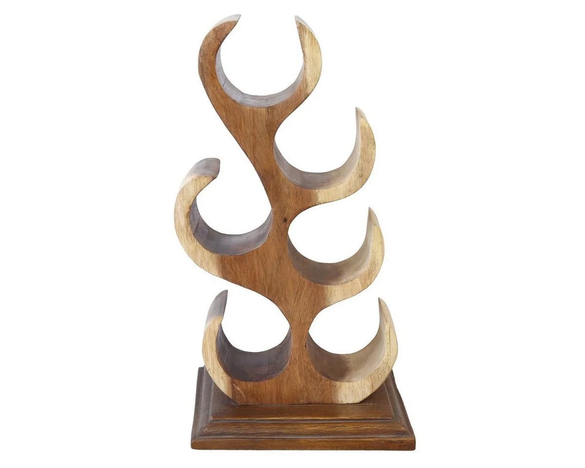Oriental Galerie Weinhalter 6 Flaschen Modell 3 Beige Holz - Bild 4