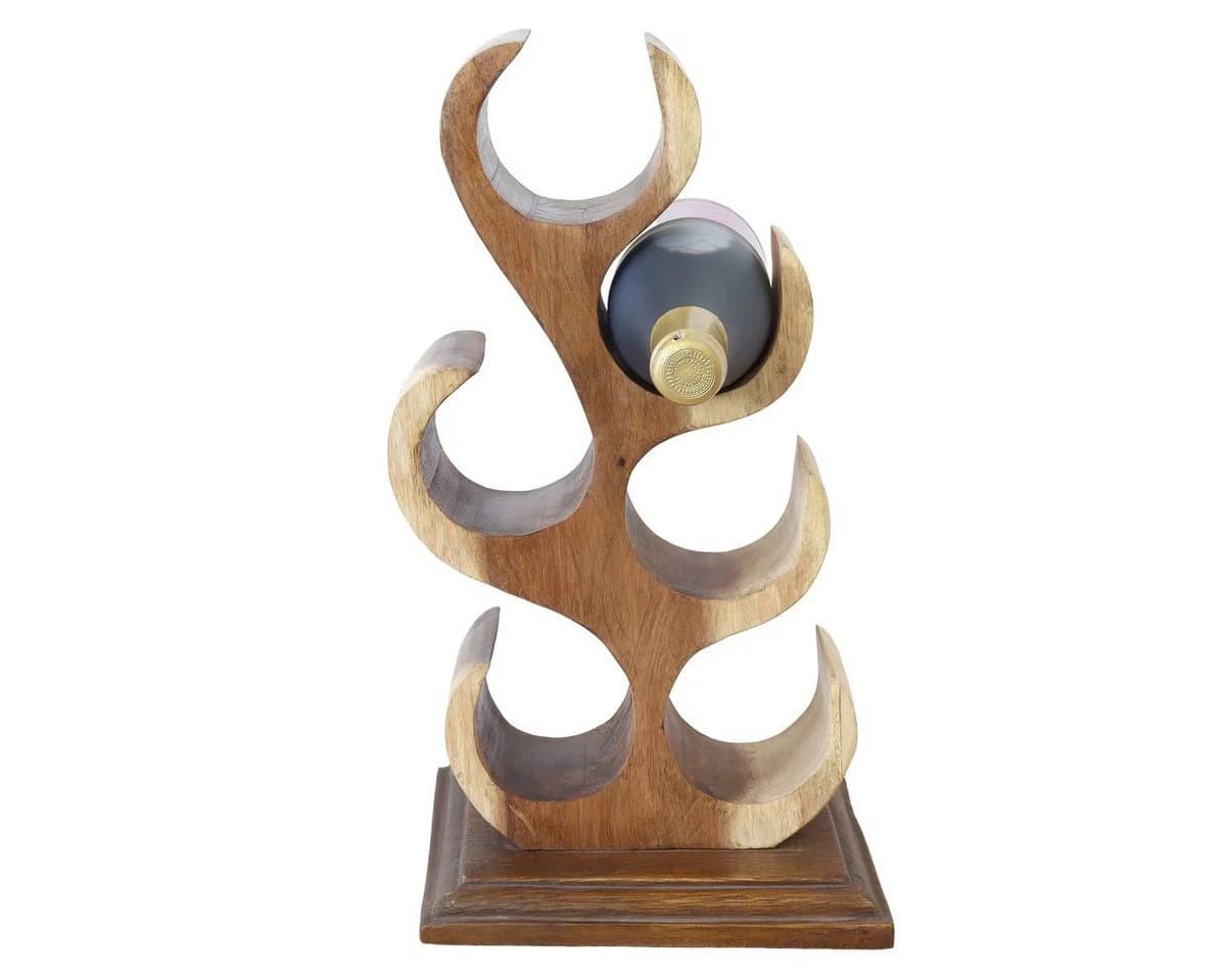 Oriental Galerie Weinhalter 6 Flaschen Modell 3 Beige Holz - Bild 5