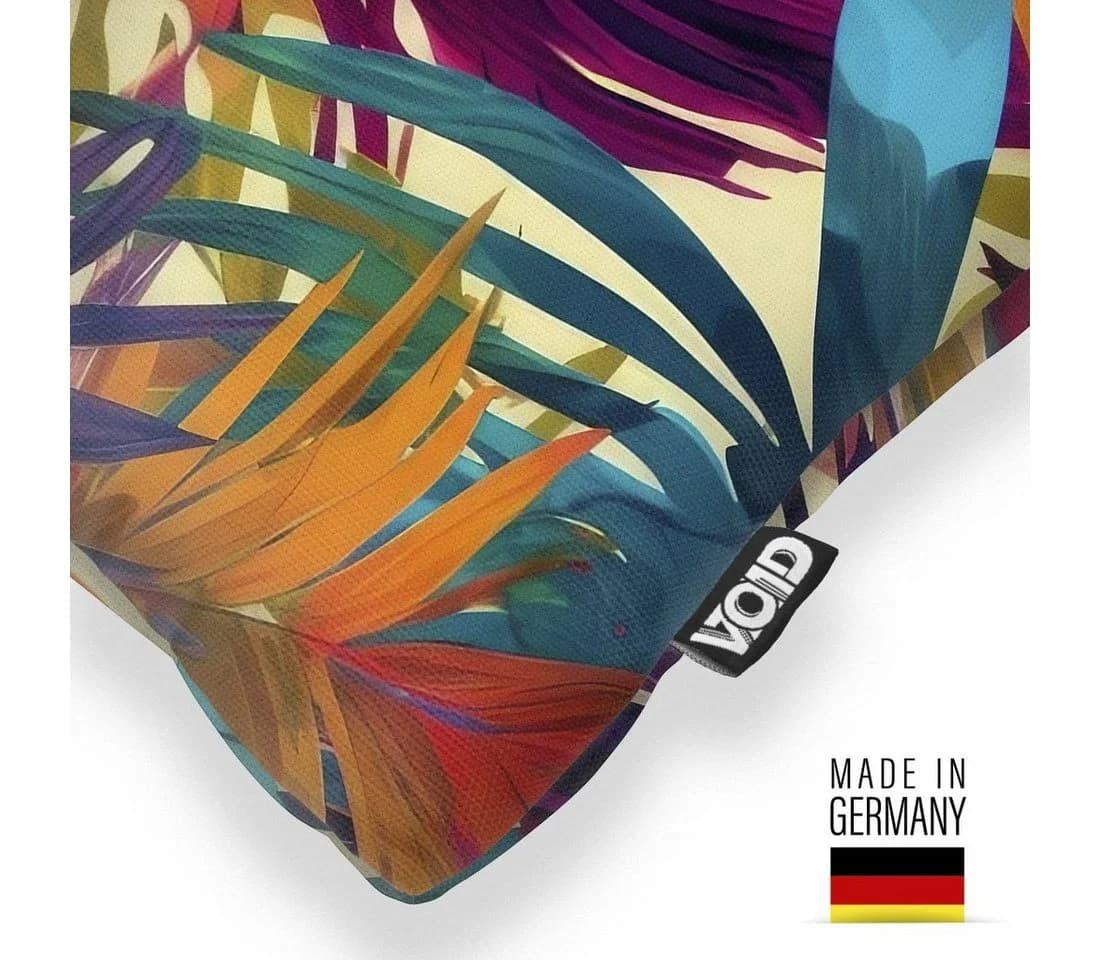 VOID Kissenbezug Bunte Palmenblätter All-Over-Druck