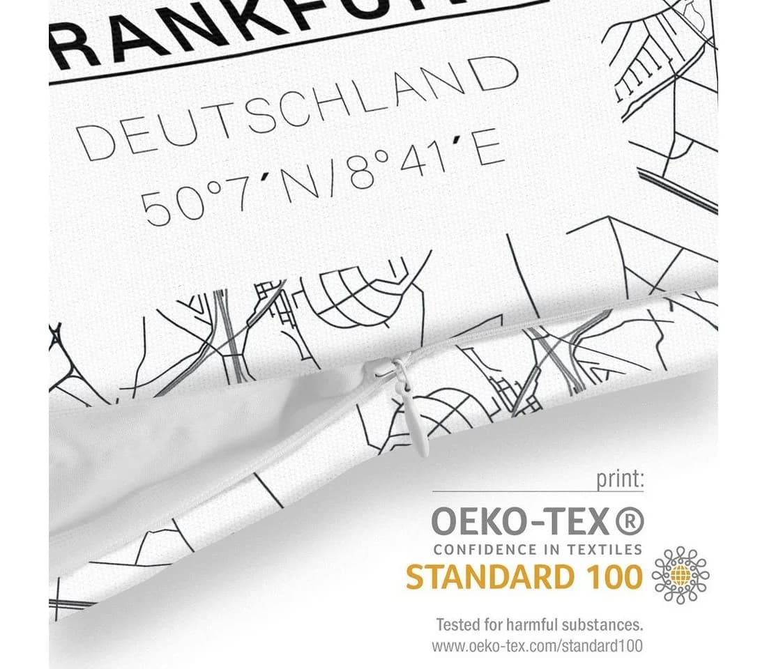 VOID Kissenbezug Frankfurt Stadtkarte Bunt - Bild 5