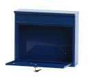 PROREGAL® Wandgarderobe Wandbriefkasten Granadan Stahl Blau Bild 1