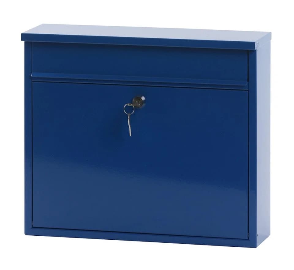 PROREGAL® Wandgarderobe Wandbriefkasten Granadan Stahl Blau - Bild 2