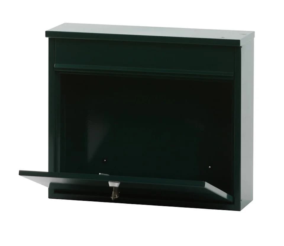 PROREGAL® Wandgarderobe Wandbriefkasten Granadan Stahl Grün