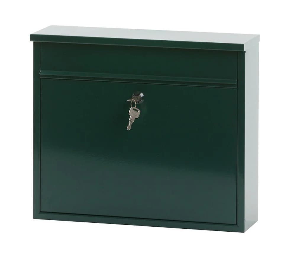 PROREGAL® Wandgarderobe Wandbriefkasten Granadan Stahl Grün - Bild 4