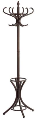 PROREGAL® Garderobenständer Braun Holz 12 Haken Bild 2