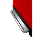 PROREGAL® Treteimer Mülleimer 46L Rot Edelstahl mit Pedal Bild 5