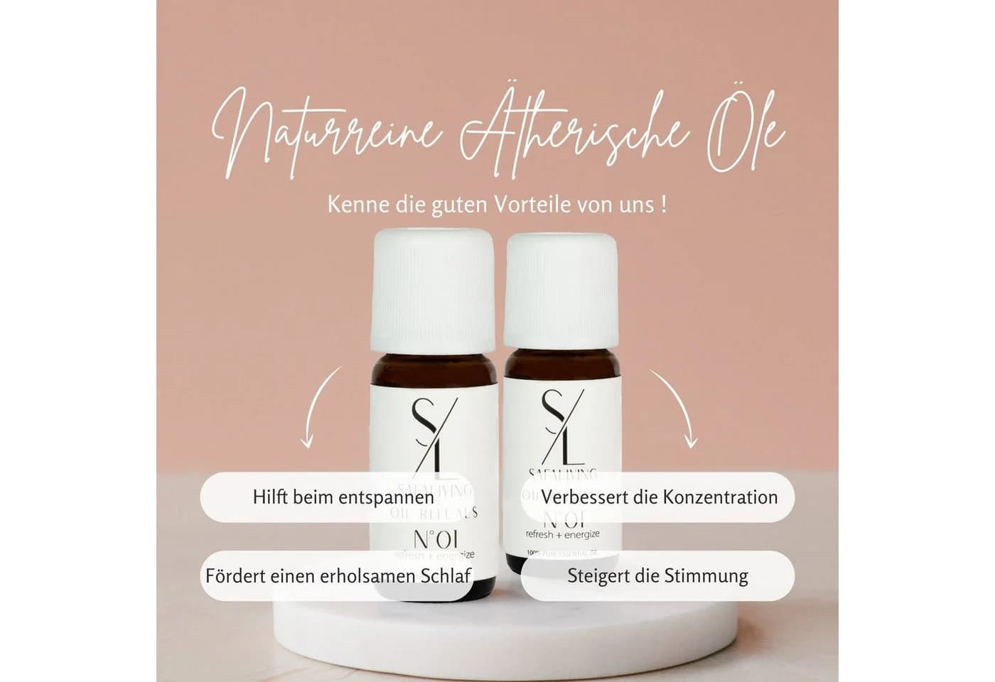 Safaliving Duftlampe Refresh + Energize Ätherisches Öl 100% Naturrein 10ml Made in Germany - Bild 3