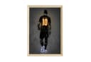 JUSTGOODMOOD Poster Premium Zlatan Ibrahimovic Neon Effekt ohne Rahmen Bild 2