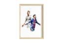 JUSTGOODMOOD Poster Premium Ronaldo Messi Fußball HD-Druck Bild 2