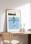 JUSTGOODMOOD Poster Premium Lionel Messi Argentinien Fußball Bunt Bild 4