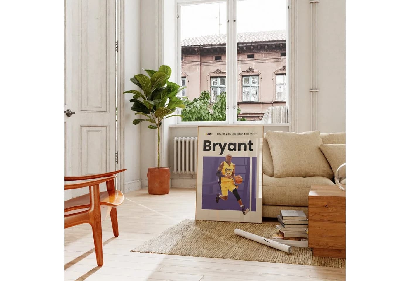 JUSTGOODMOOD Poster Premium Kobe Bryant Basketball ohne Rahmen - Bild 4