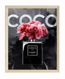JUSTGOODMOOD Poster Premium Coco Chanel Coco Noir Parfüm Flacon ohne Rahmen Bild 2