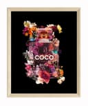 JUSTGOODMOOD Poster Premium Coco Chanel Parfüm Flacon Bild 2