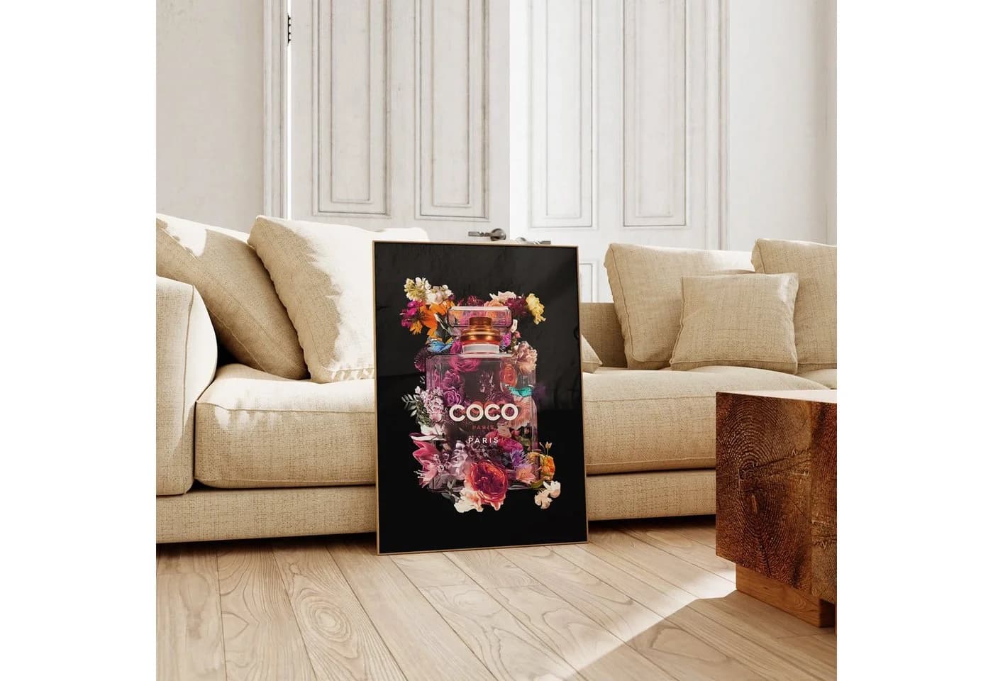 JUSTGOODMOOD Poster Premium Coco Chanel Parfüm Flacon - Bild 4