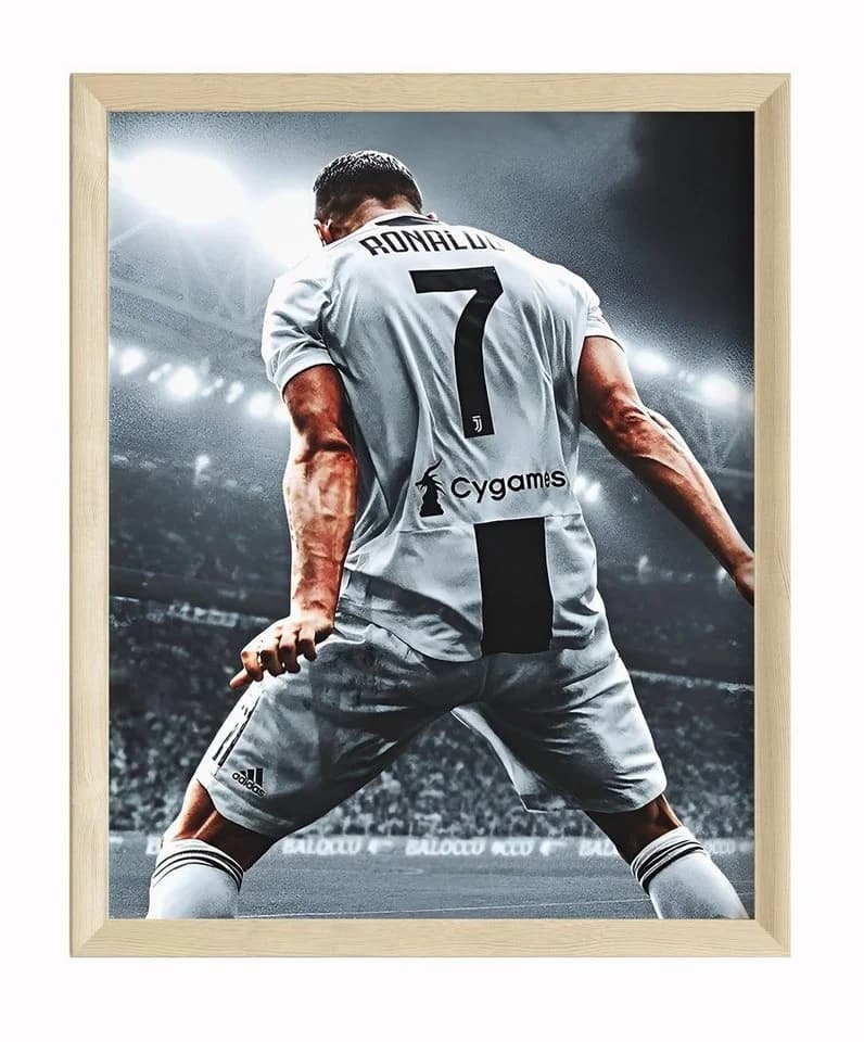 JUSTGOODMOOD Poster Premium Christiano Ronaldo Fußball HD-Druck - Bild 2