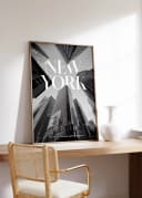 JUSTGOODMOOD Premium Poster New York Wolkenkratzer Baumwolle HD-Druck Bild 3