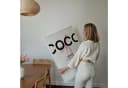 JUSTGOODMOOD Poster Premium Coco Chanel Zitat Rosa Schleife Bild 1