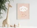 JUSTGOODMOOD Poster Kinderzimmer Sonnenstrahlen Regenbogen Herzen Blumen Bunt Bild 5