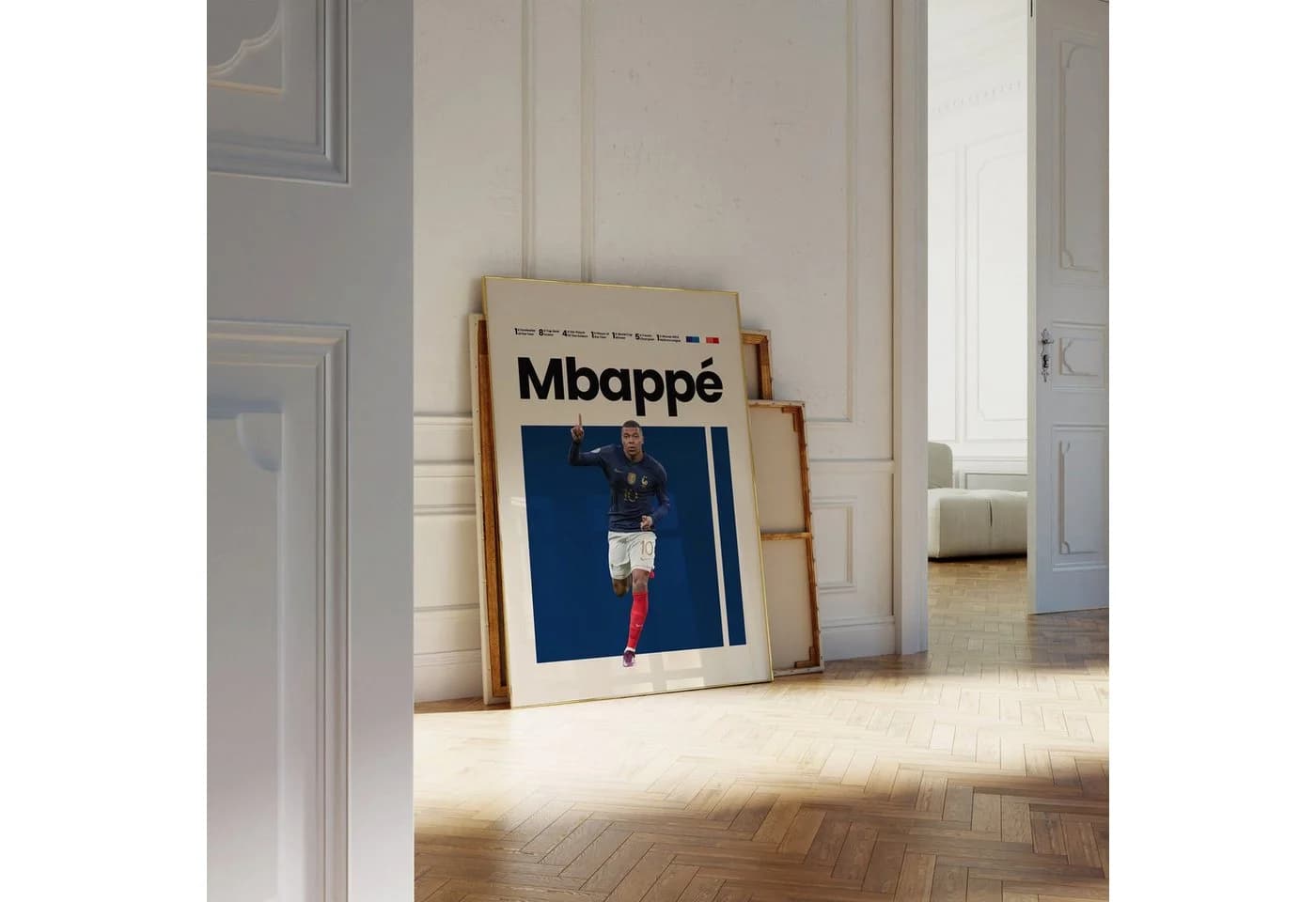 JUSTGOODMOOD Poster Fußball Minimalistisch Mid Century Modern - Bild 4