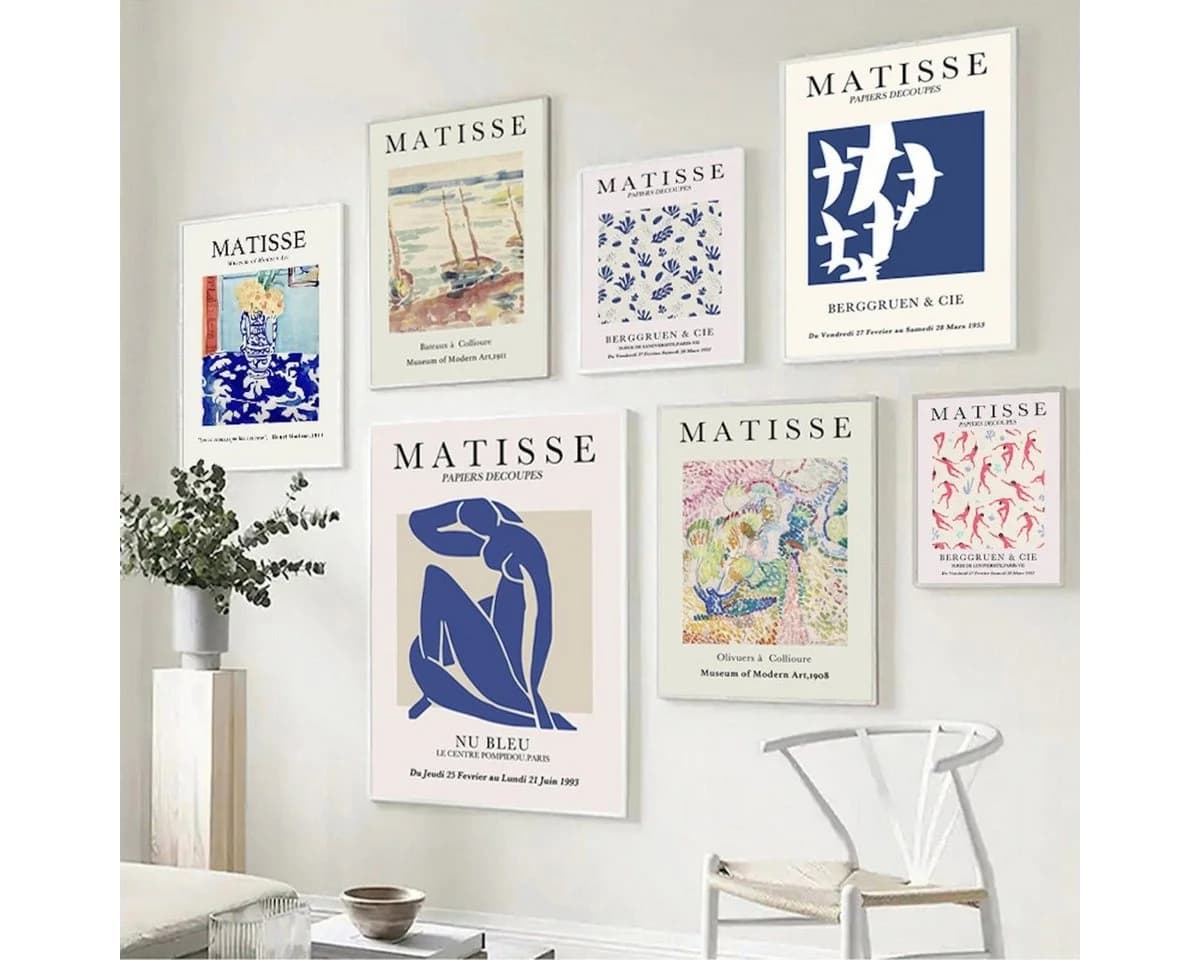 JUSTGOODMOOD Matisse Berggruen Poster auf Baumwolle HD-Druck