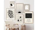 JUSTGOODMOOD Poster Abstrakt Baumwolle Bild 1