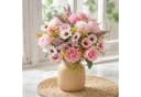 Fanci Home Kunstblumenstrauß Rosa Realistisch Langlebig Bild 2